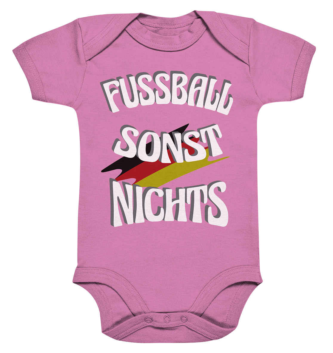 Fussball sonst Nichts, mit Leib und Seele Fan, Fußballfans - Organic Baby Bodysuite