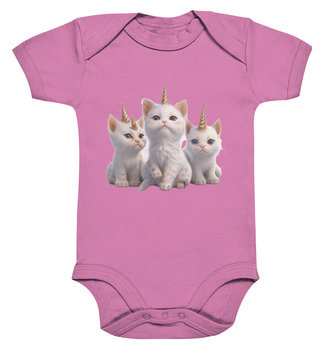 Einhorn-Katzen - Organic Baby Bodysuite