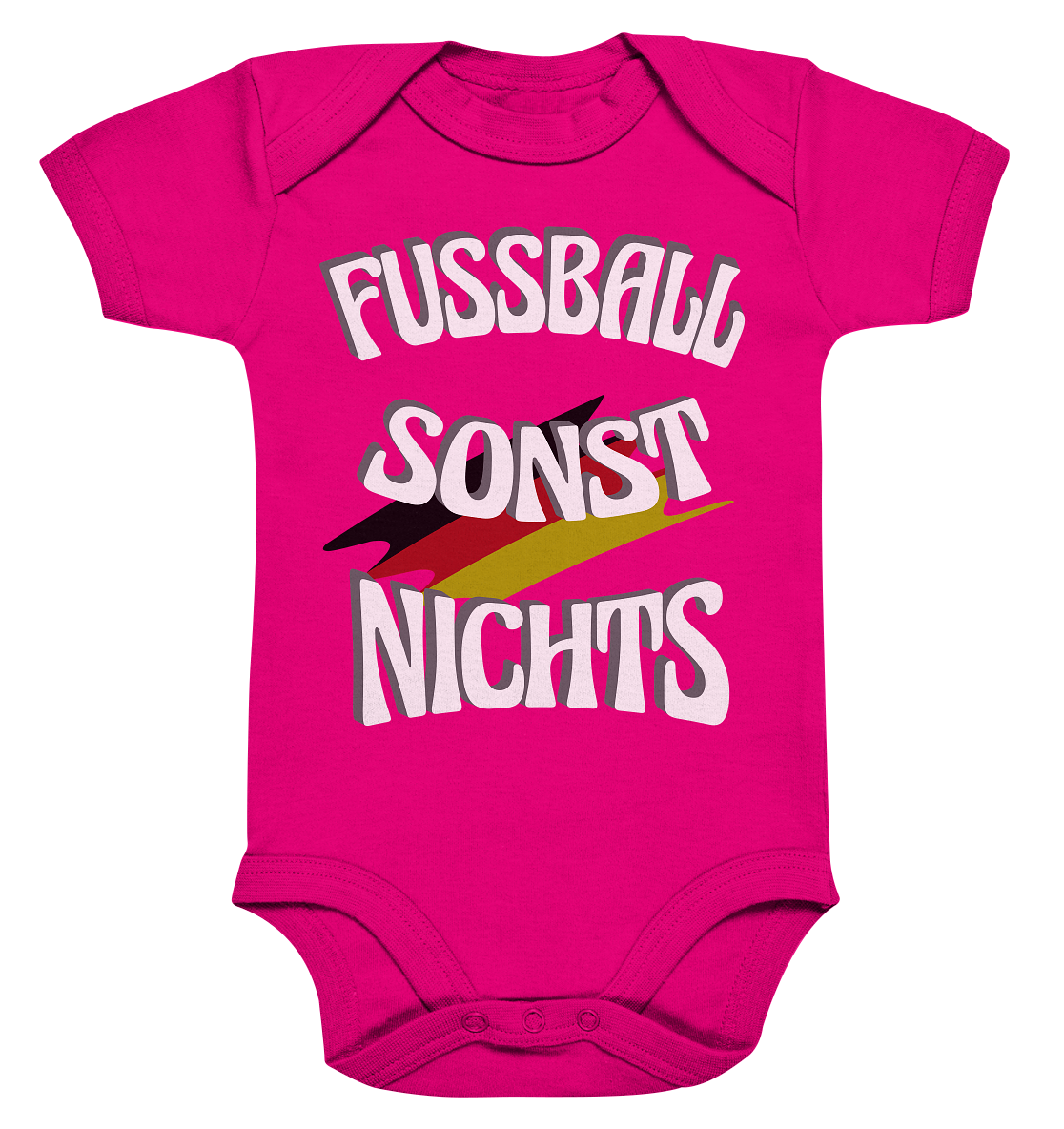 Fussball sonst Nichts, mit Leib und Seele Fan, Fußballfans - Organic Baby Bodysuite