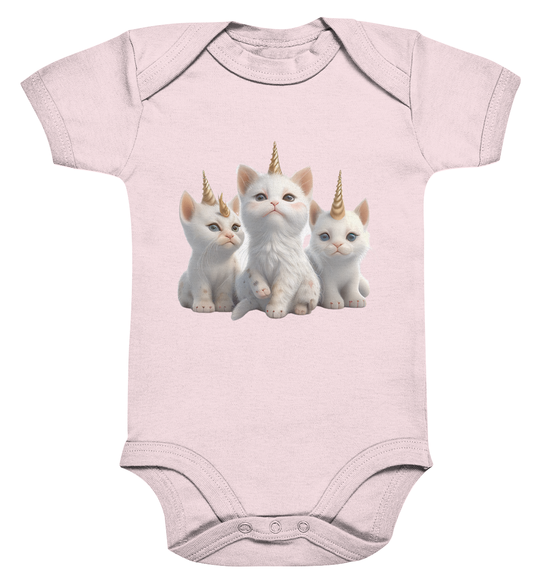 Einhorn-Katzen - Organic Baby Bodysuite