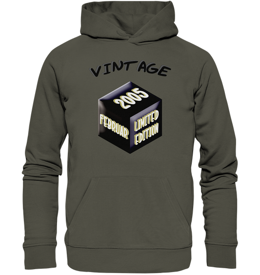 Vintage 2005 FEB Limited Edition, Geschenk zum 18 - Organic Basic Hoodie