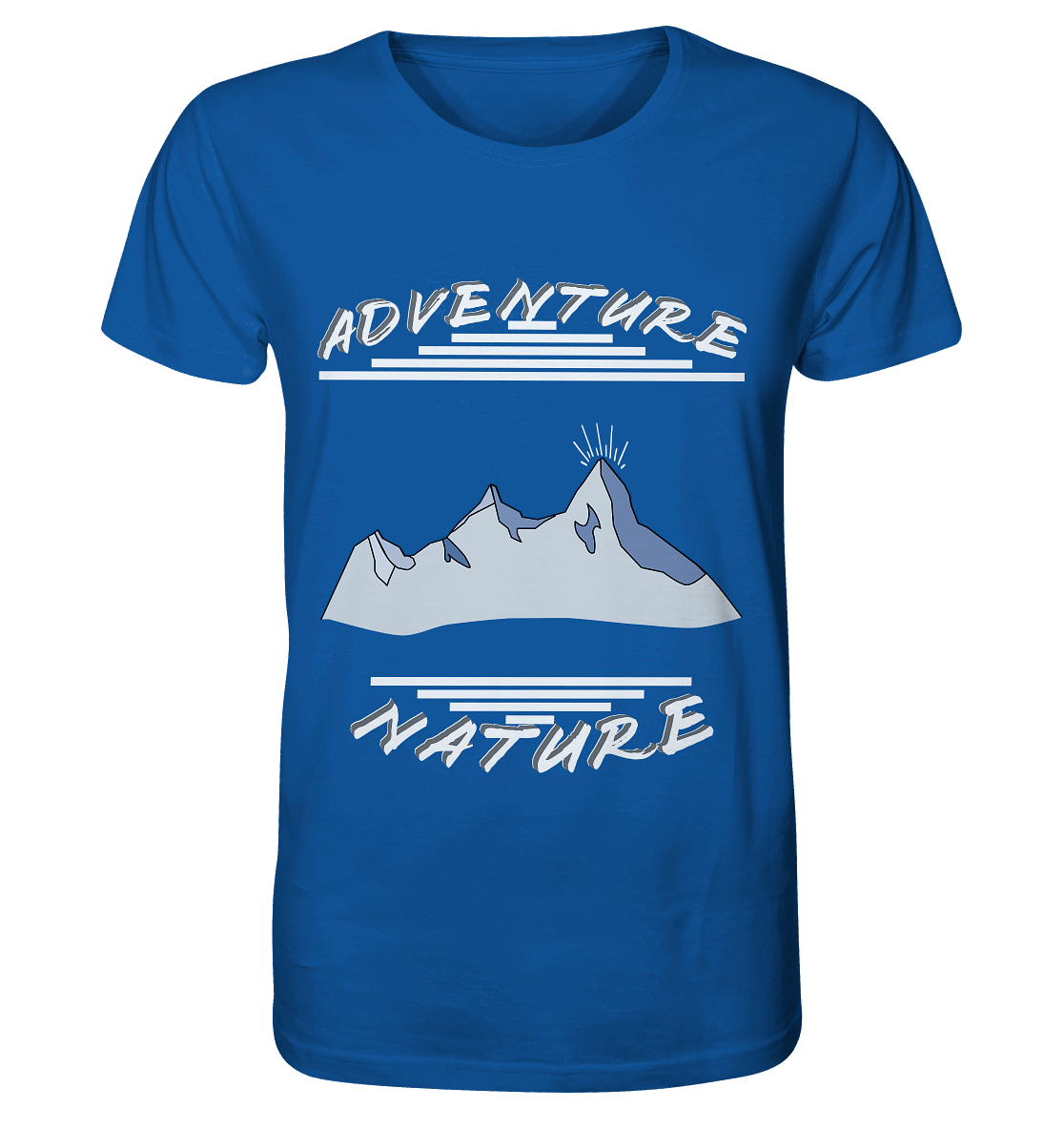 Adventure Nature, Abenteuer Natur, Camping, Geocaching - Organic Basic Shirt