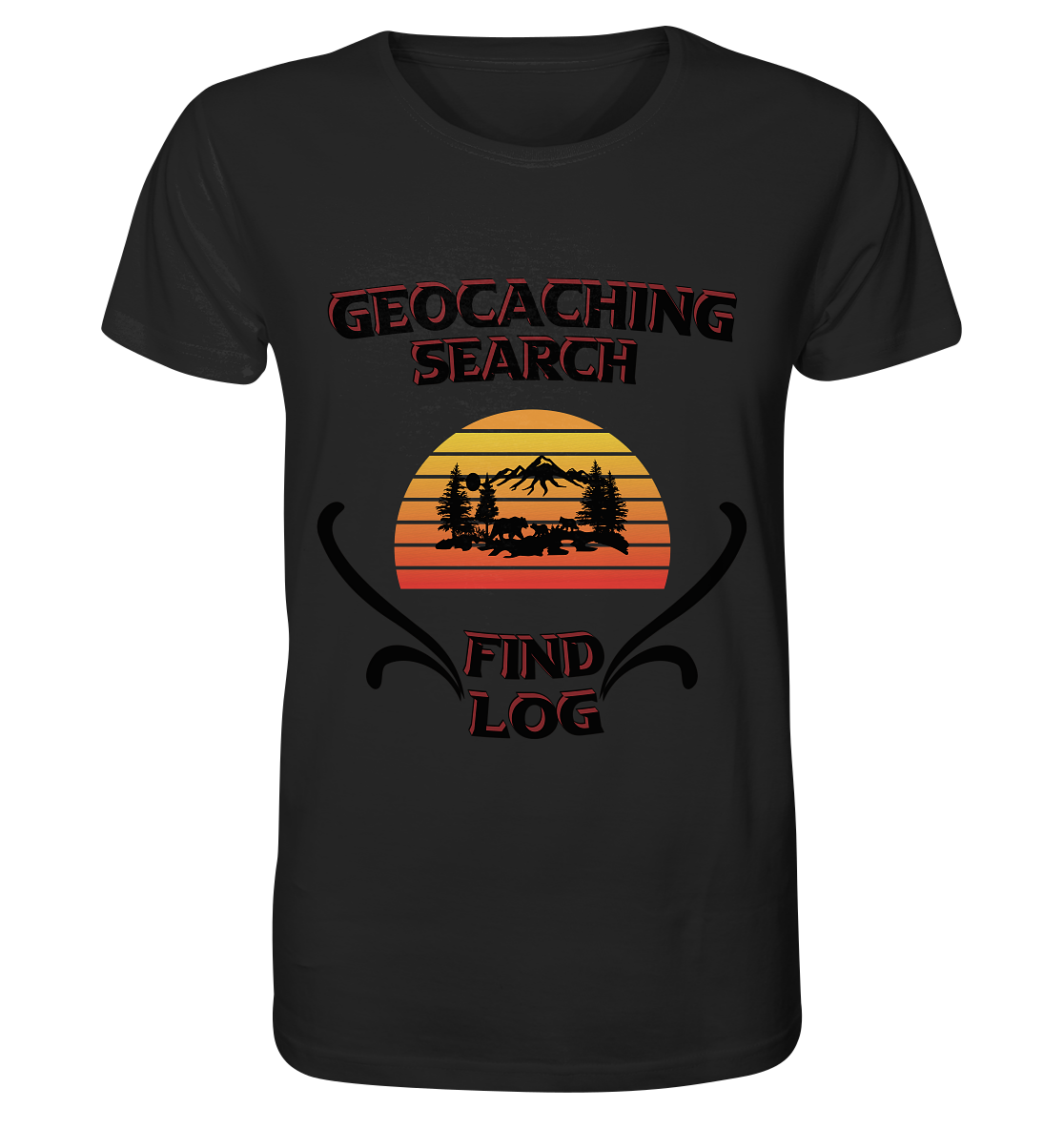 Geocaching, Suchen, Finden und Log, Geocaches - Organic Basic Shirt