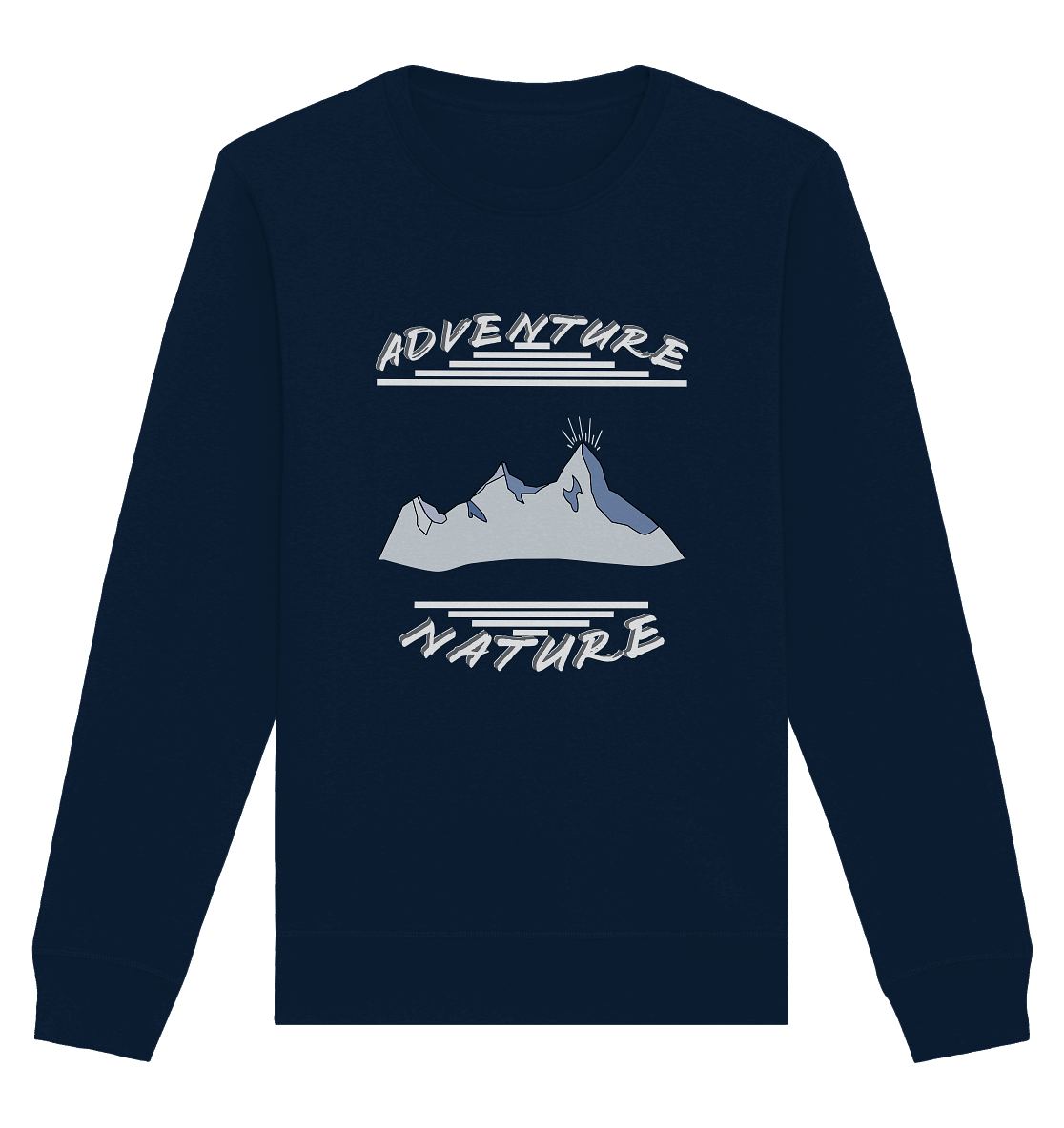 Adventure Nature, Abenteuer Natur, Camping, Geocaching - Organic Basic Unisex Sweatshirt