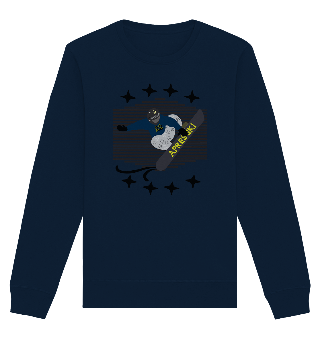 Snowboarding, Apres- Ski, Snowboard, - Organic Basic Unisex Sweatshirt