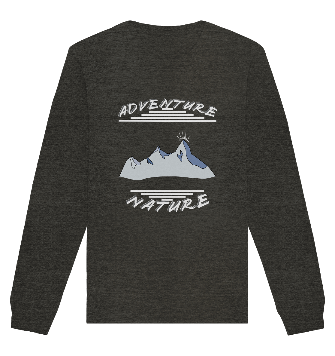 Adventure Nature, Abenteuer Natur, Camping, Geocaching - Organic Basic Unisex Sweatshirt