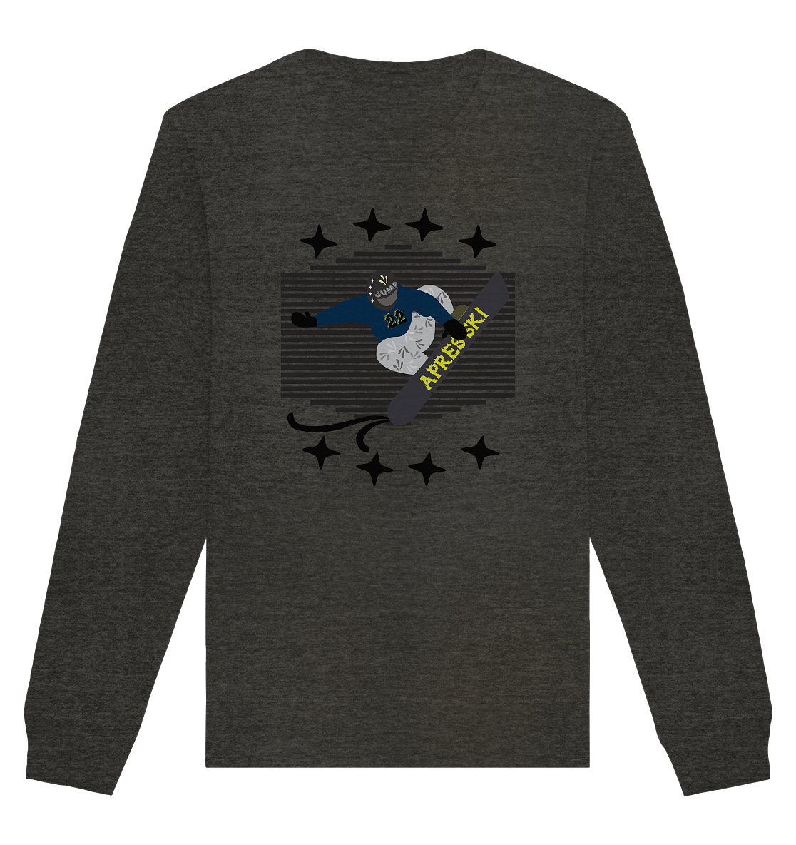 Snowboarding, Apres- Ski, Snowboard, - Organic Basic Unisex Sweatshirt