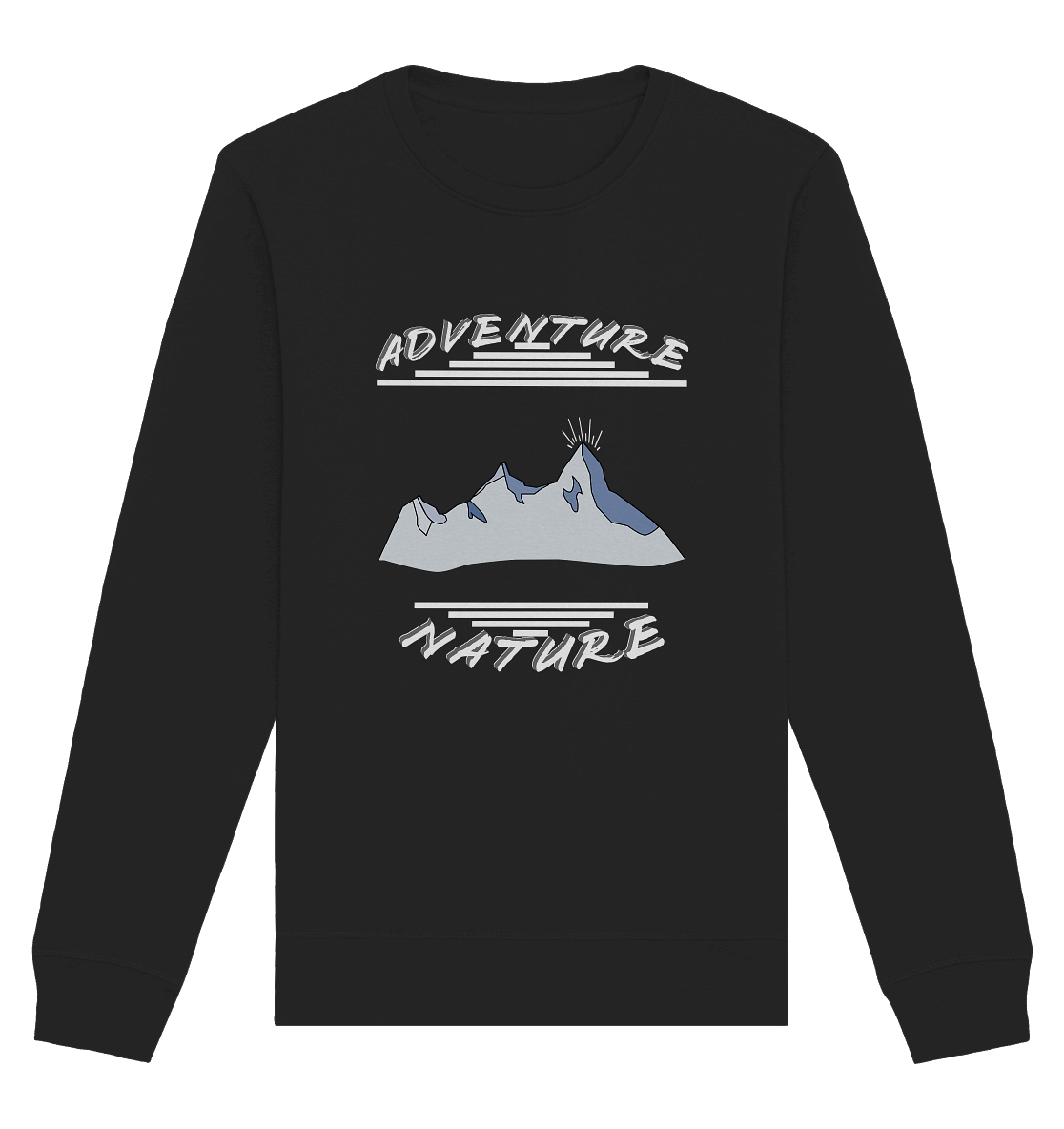 Adventure Nature, Abenteuer Natur, Camping, Geocaching - Organic Basic Unisex Sweatshirt