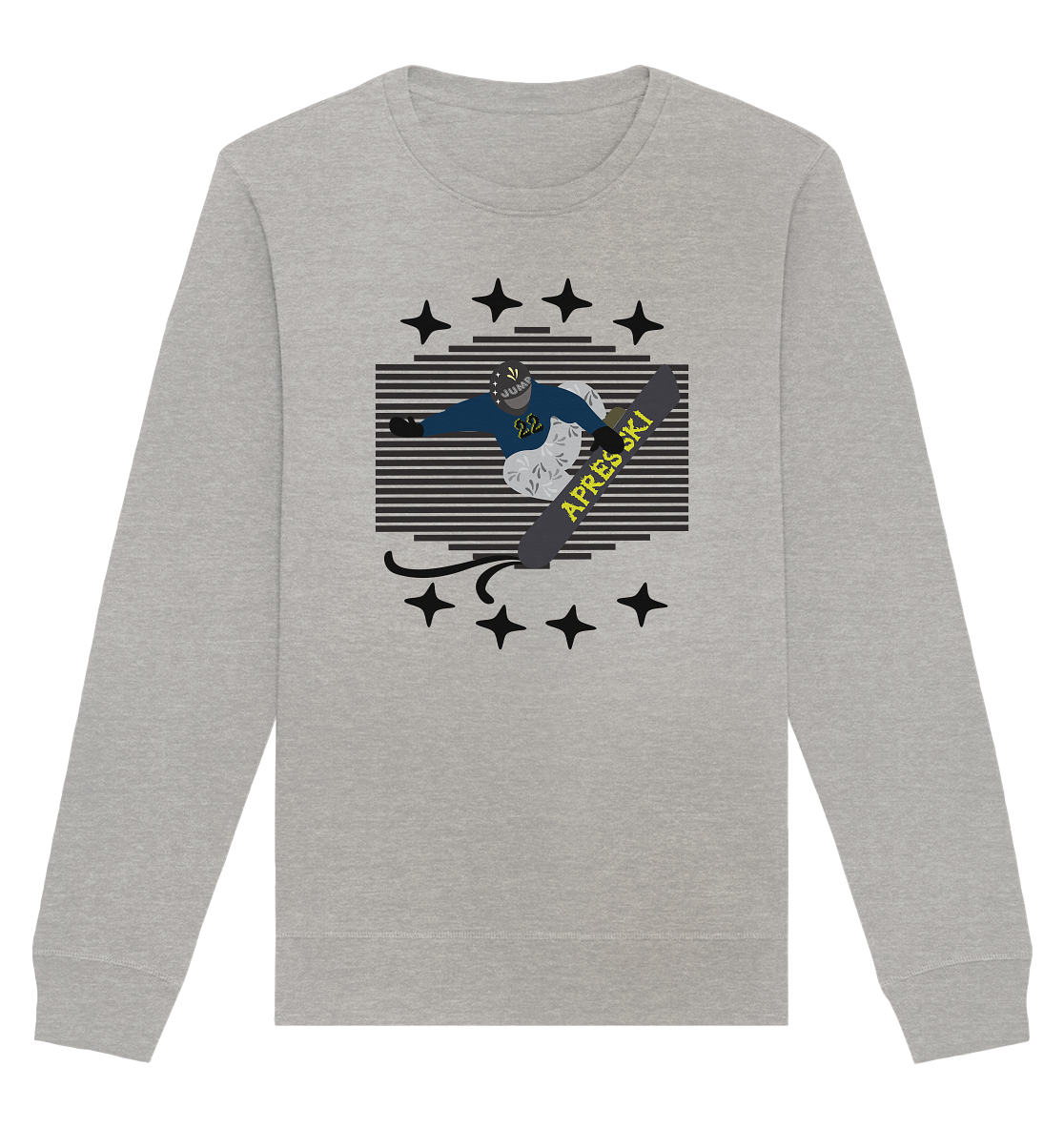 Snowboarding, Apres- Ski, Snowboard, - Organic Basic Unisex Sweatshirt