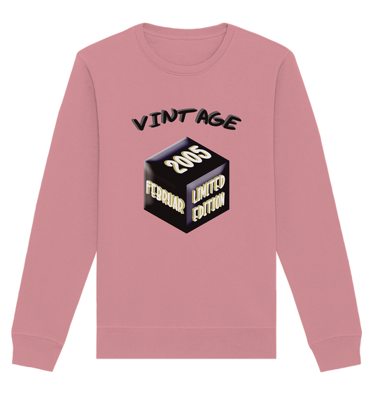 Vintage 2005 FEB Limited Edition, Geschenk zum 18 - Organic Basic Unisex Sweatshirt