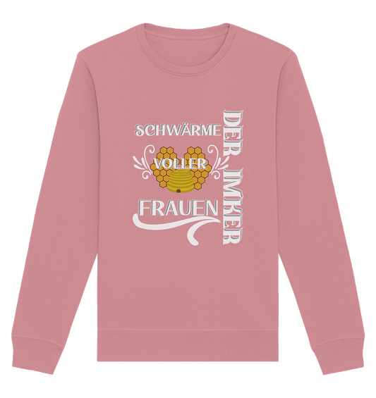 Der Imker, schwärme voller Frauen, Imkerei, Helden, Helles Motiv - Organic Basic Unisex Sweatshirt