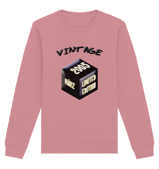 Vintage 2005 MÄRZ Limited Edition, Geschenk zum 18  - Organic Basic Unisex Sweatshirt