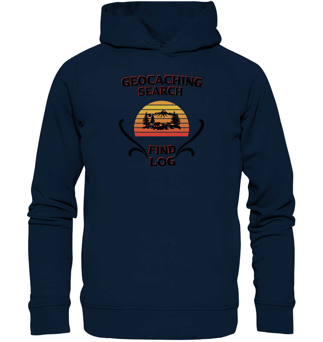 Geocaching, Suchen, Finden und Log, Geocaches - Organic Fashion Hoodie