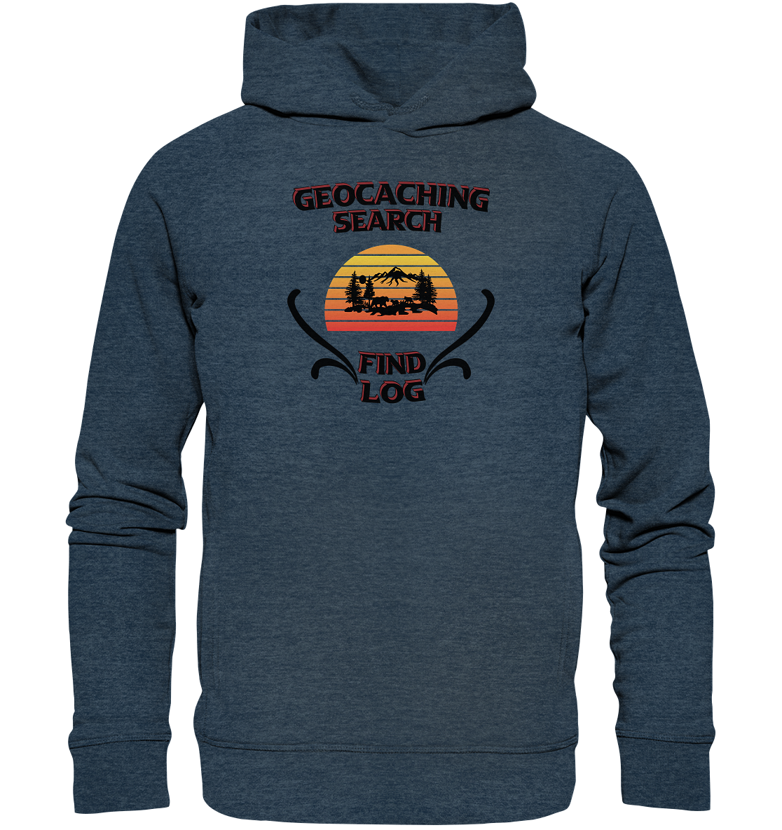 Geocaching, Suchen, Finden und Log, Geocaches - Organic Fashion Hoodie