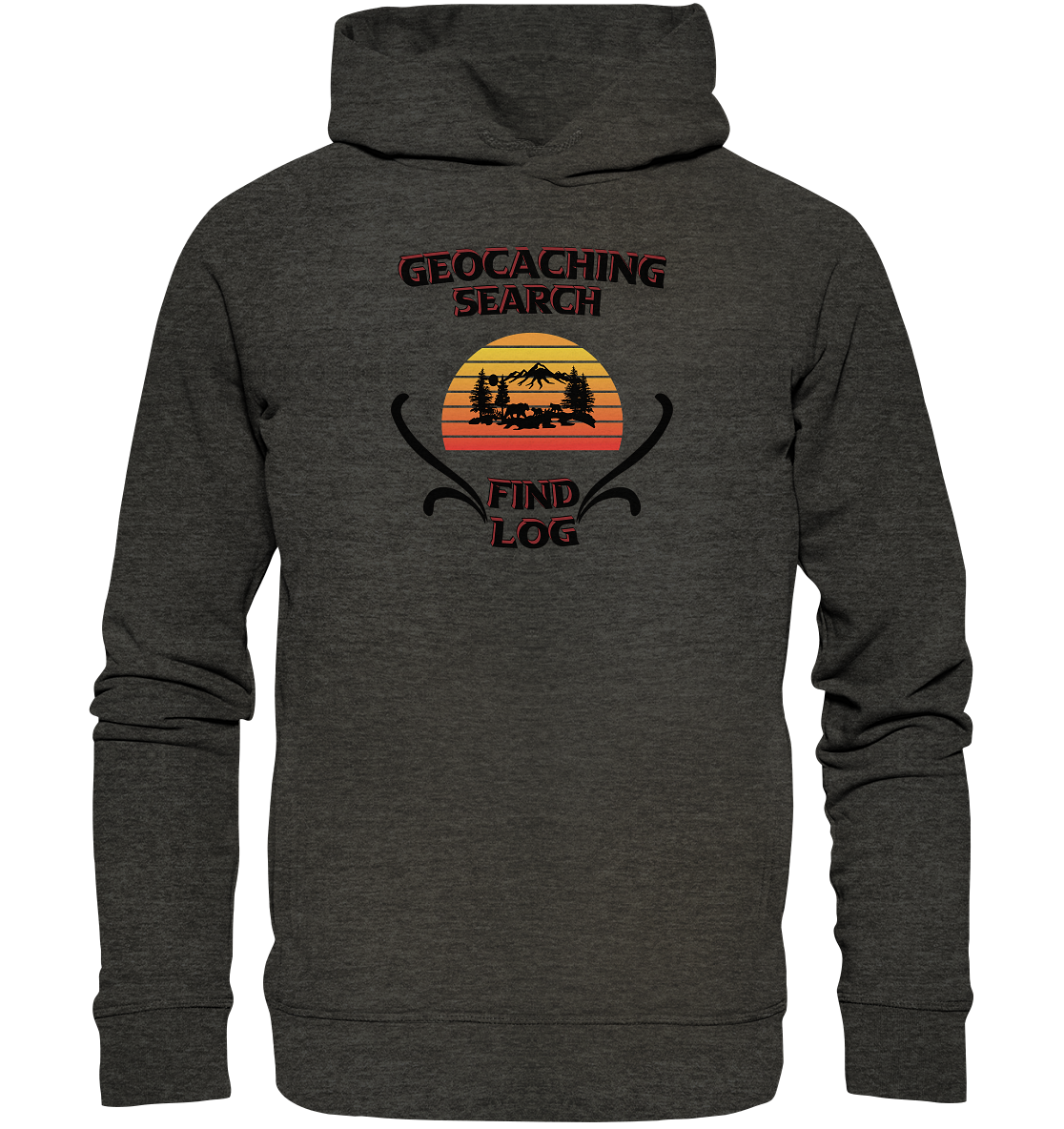 Geocaching, Suchen, Finden und Log, Geocaches - Organic Fashion Hoodie