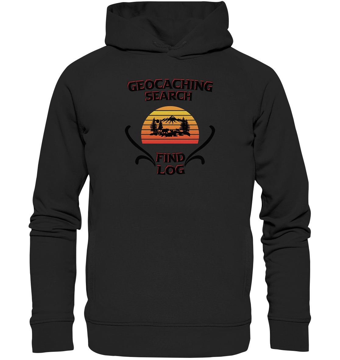 Geocaching, Suchen, Finden und Log, Geocaches - Organic Fashion Hoodie