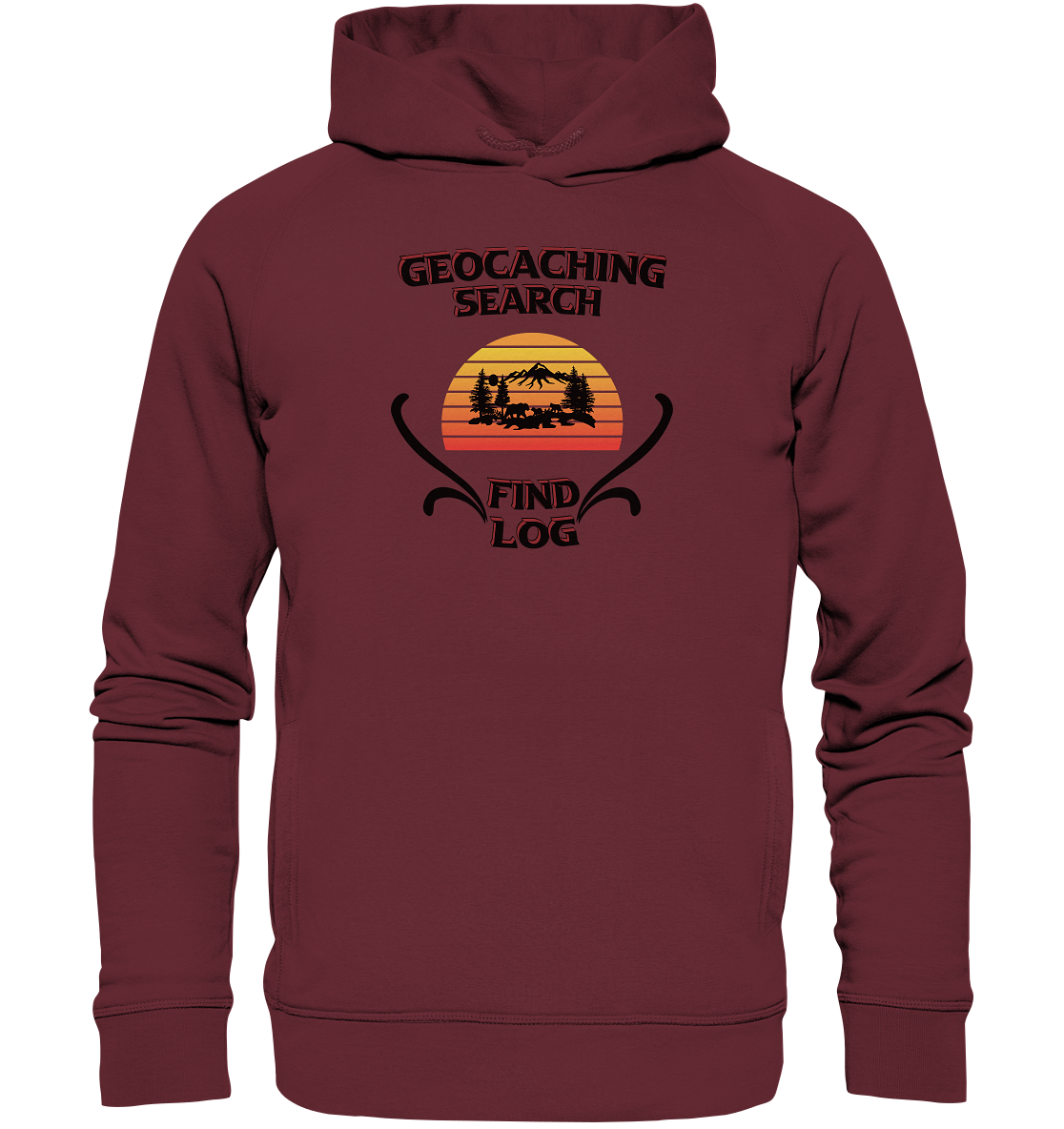 Geocaching, Suchen, Finden und Log, Geocaches - Organic Fashion Hoodie