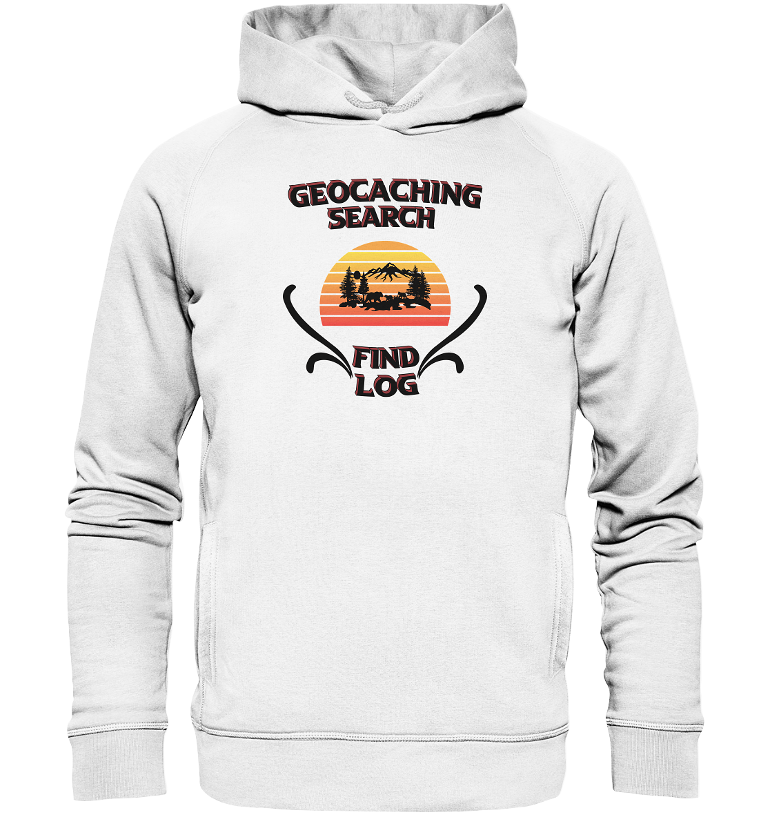 Geocaching, Suchen, Finden und Log, Geocaches - Organic Fashion Hoodie