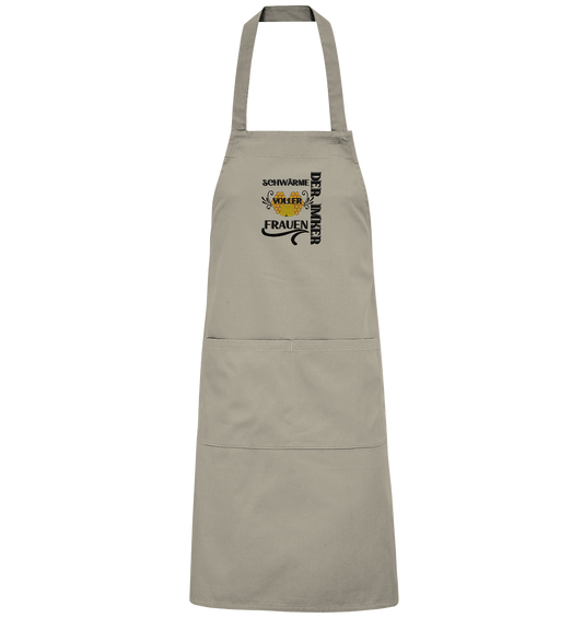 Der Imker, schwärme voller Frauen, Imkerei, Helden, schwarzes Design - Organic Grillschürze