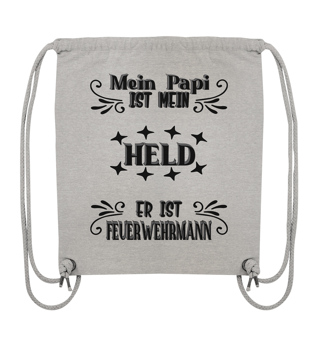 DAS PAPA PROJEKT-MEIN HELD-FEUERWEHRMANN- Organic Gym-Bag