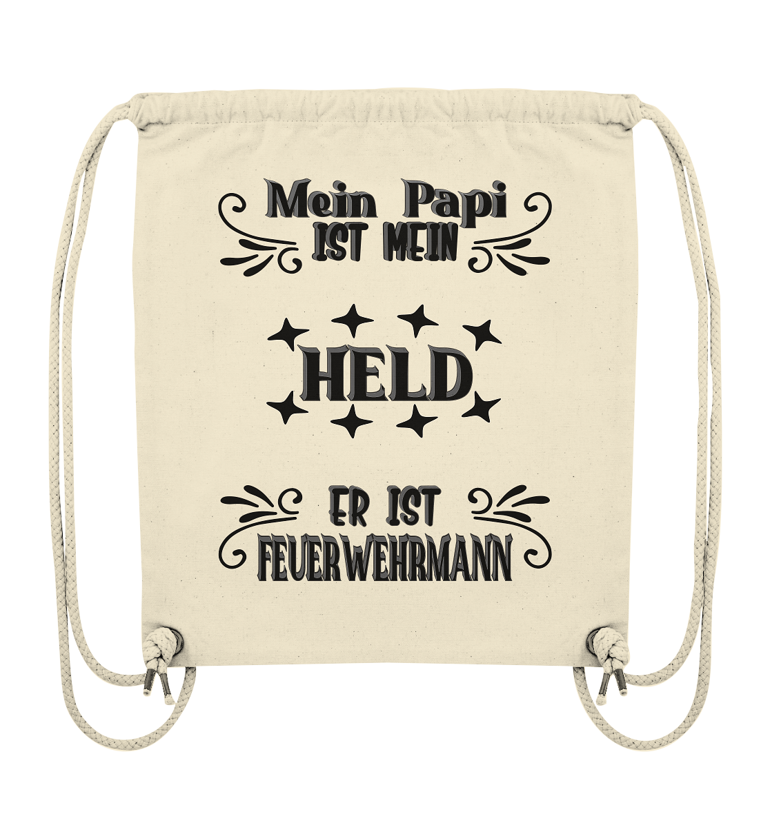 DAS PAPA PROJEKT-MEIN HELD-FEUERWEHRMANN- Organic Gym-Bag