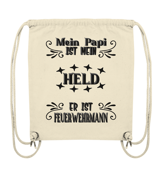 DAS PAPA PROJEKT-MEIN HELD-FEUERWEHRMANN- Organic Gym-Bag