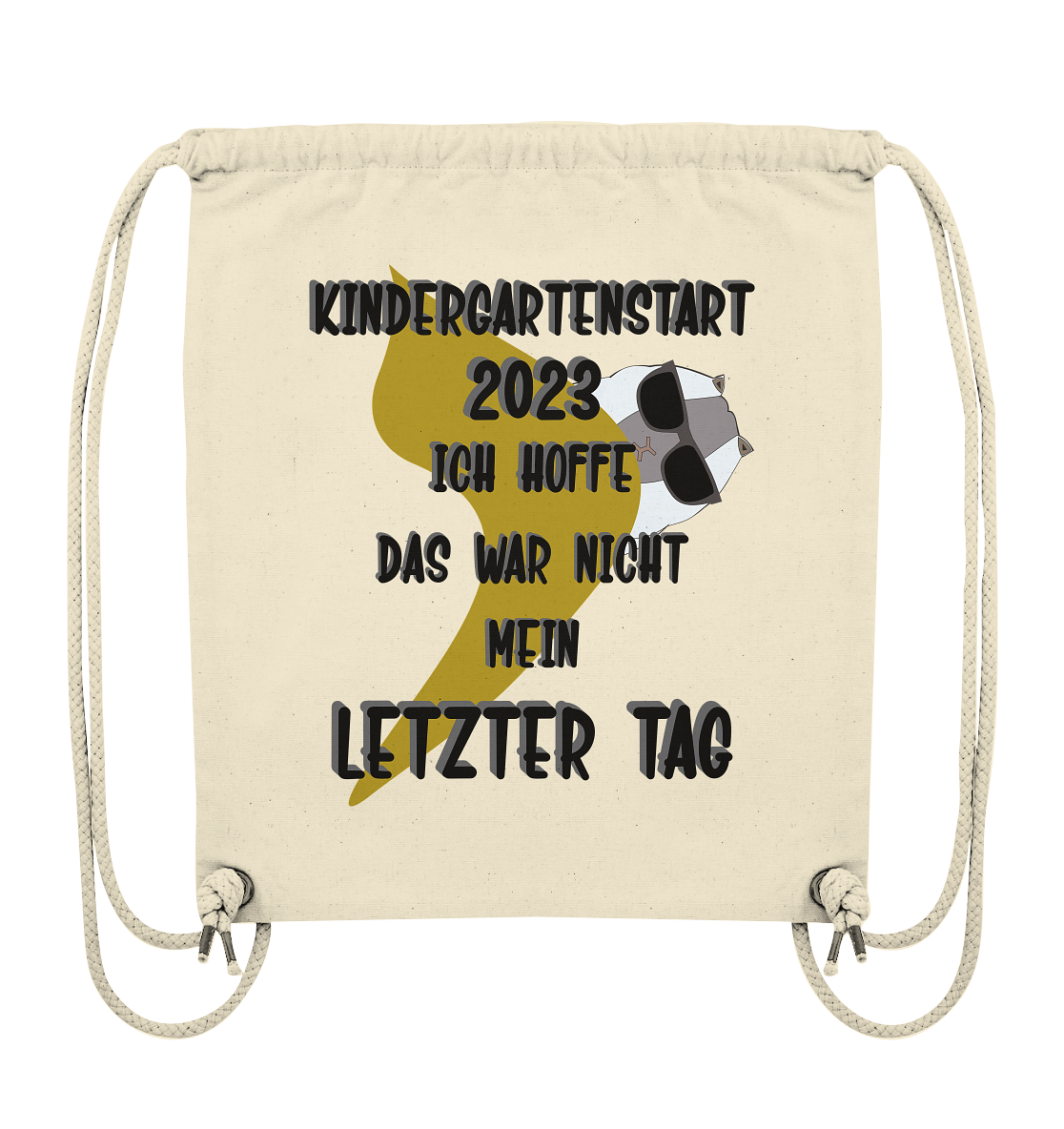 Kindergartenstart 2023, Kiga, Kindergarten  - Organic Gym-Bag