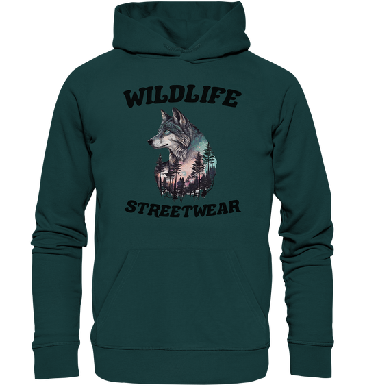 Streetwear Wildlife Design  - Organic Hoodie