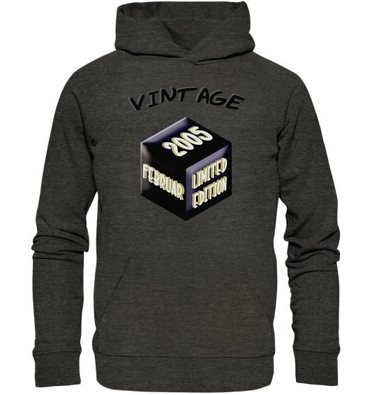 Vintage 2005 FEB Limited Edition, Geschenk zum 18 - Organic Hoodie