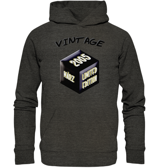 Vintage 2005 MÄRZ Limited Edition, Geschenk zum 18  - Organic Hoodie