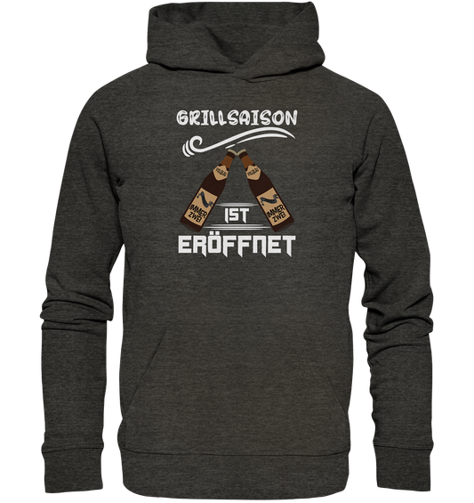 Grillsaison ist eröffnet, Grillen, Party, Feiern, Helles Design - Organic Hoodie