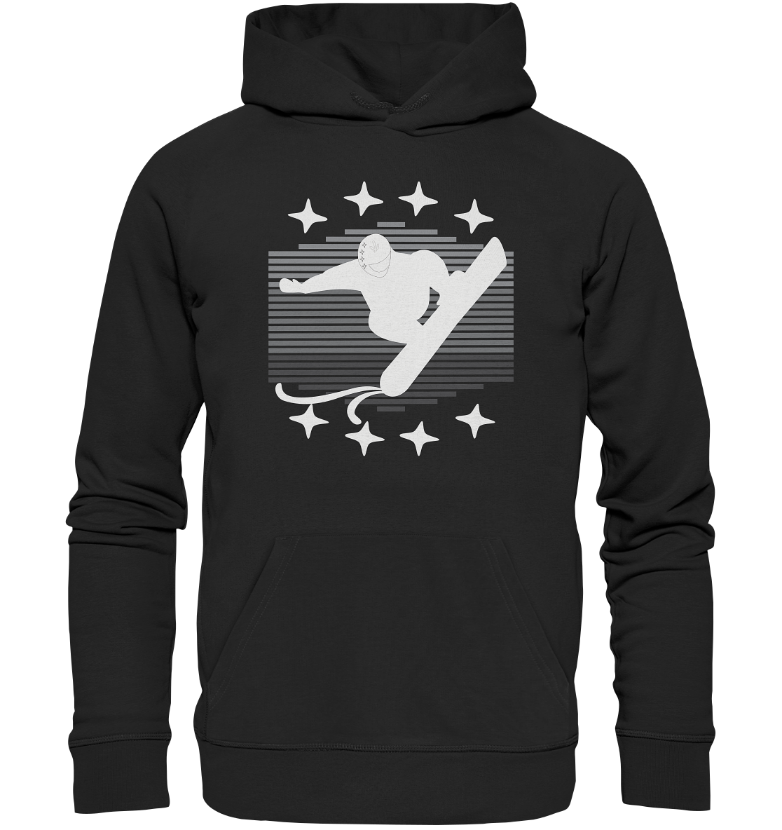 Snowboarder, Apres- Ski, Party danach, Piste - Organic Hoodie