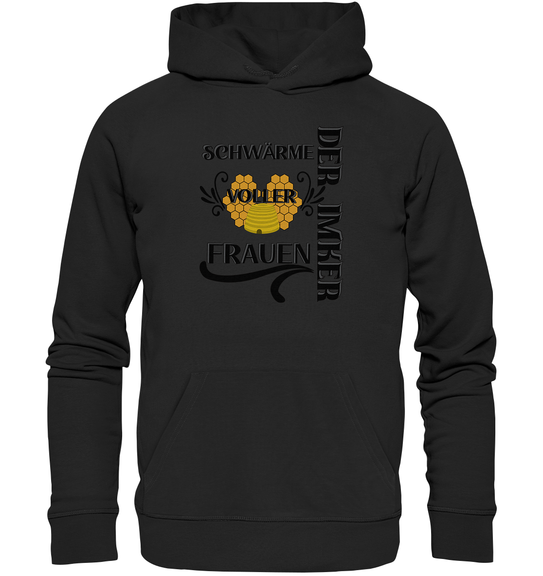 Der Imker, schwärme voller Frauen, Imkerei, Helden, schwarzes Design - Organic Hoodie