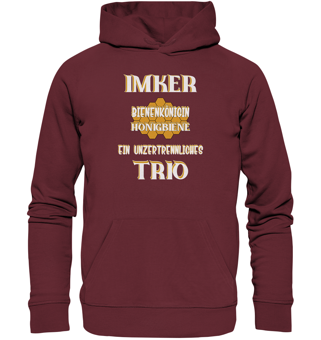 Imker- Bienenkönigin und Honigbiene, einTeam, Pfleger und Schützer von Bienen - Organic Hoodie