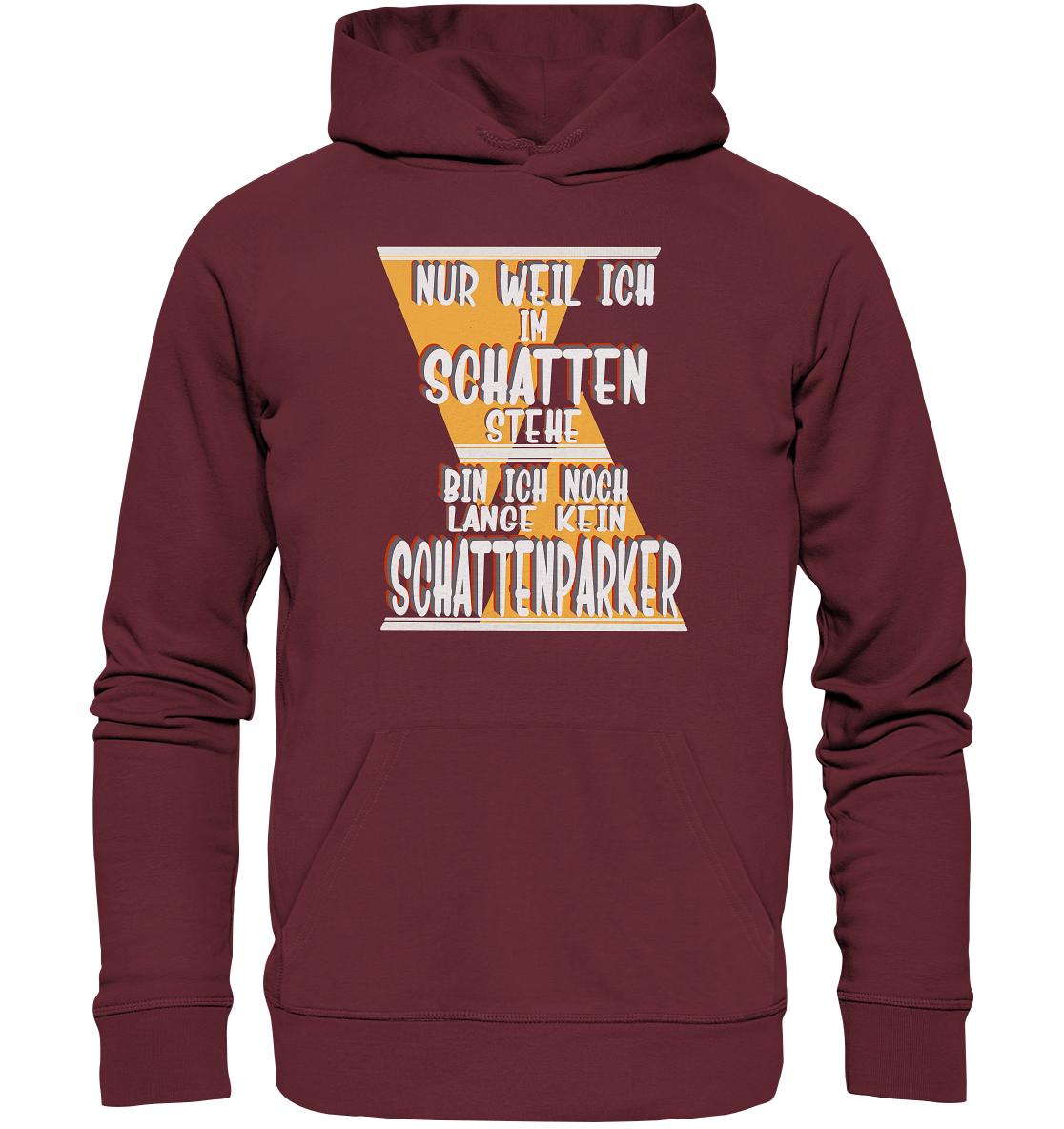 Schattenparker, mein Statement, Helles Design - Organic Hoodie