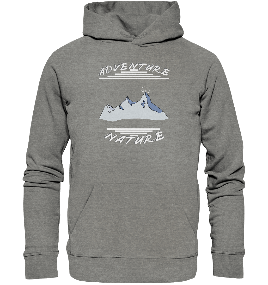 Adventure Nature, Abenteuer Natur, Camping, Geocaching - Organic Hoodie