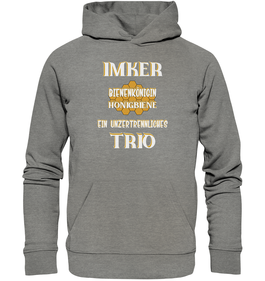 Imker- Bienenkönigin und Honigbiene, einTeam, Pfleger und Schützer von Bienen - Organic Hoodie