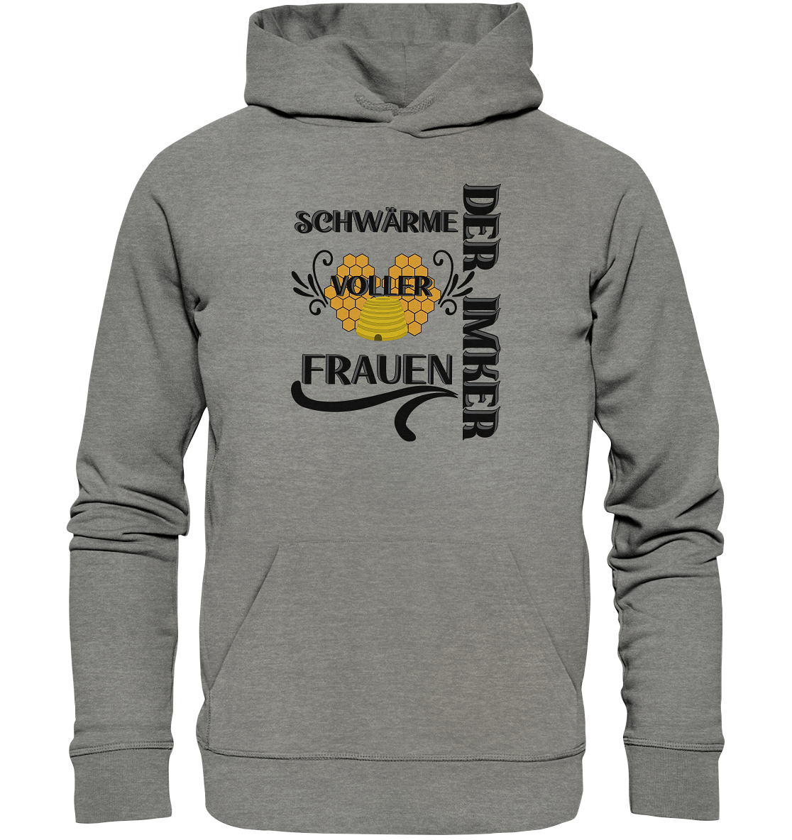 Der Imker, schwärme voller Frauen, Imkerei, Helden, schwarzes Design - Organic Hoodie