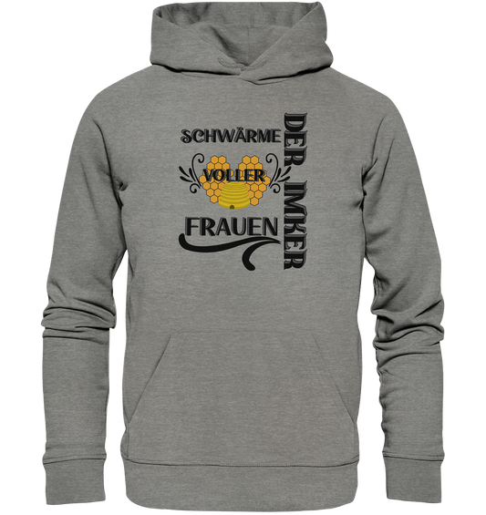 Der Imker, schwärme voller Frauen, Imkerei, Helden, schwarzes Design - Organic Hoodie