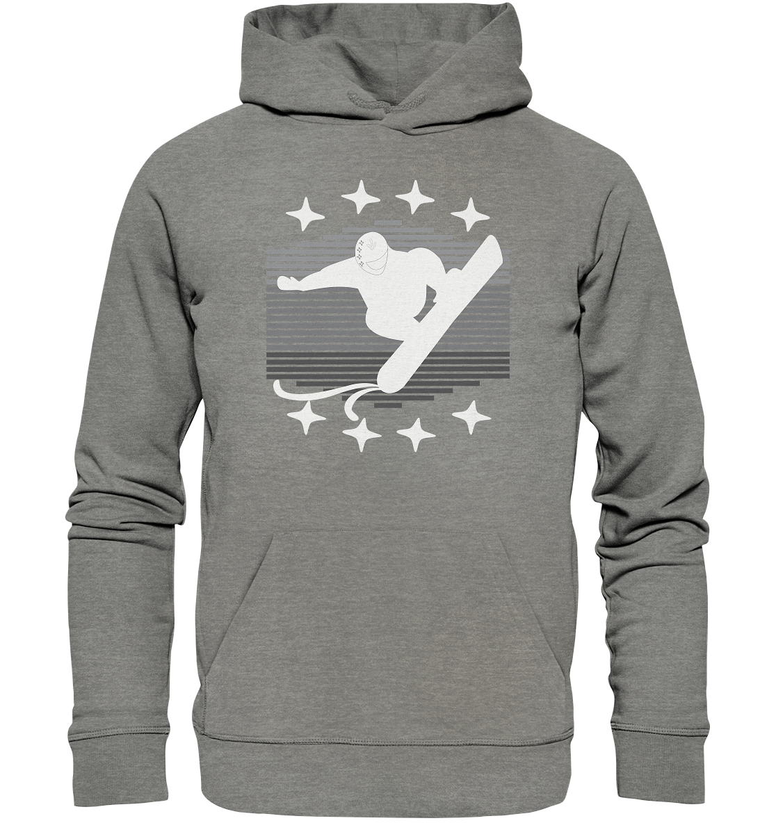 Snowboarder, Apres- Ski, Party danach, Piste - Organic Hoodie