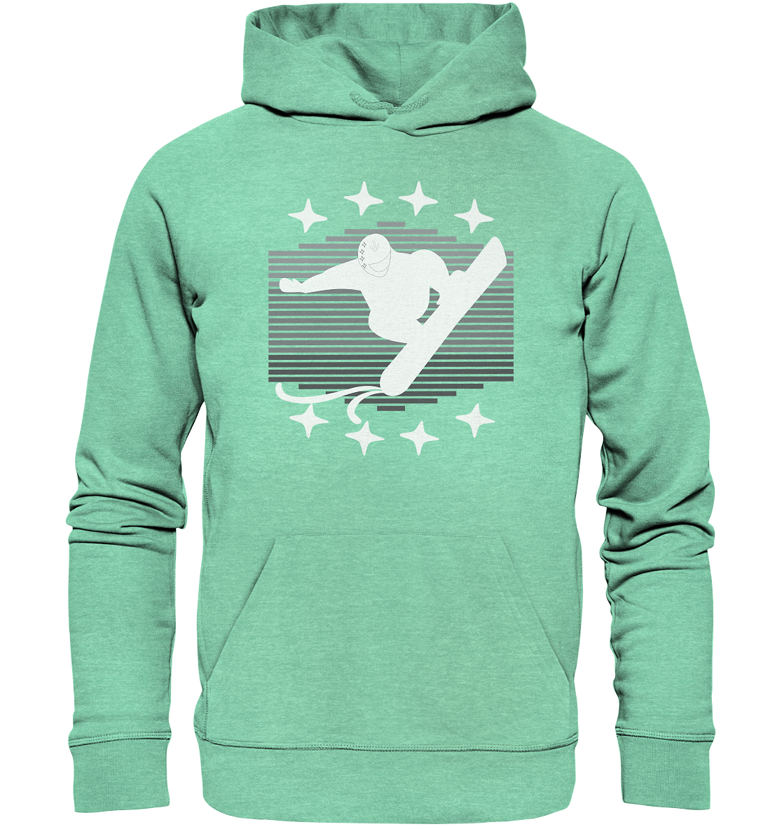 Snowboarder, Apres- Ski, Party danach, Piste - Organic Hoodie