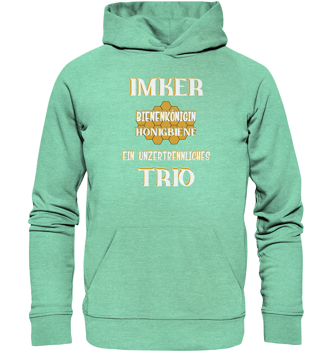 Imker- Bienenkönigin und Honigbiene, einTeam, Pfleger und Schützer von Bienen - Organic Hoodie