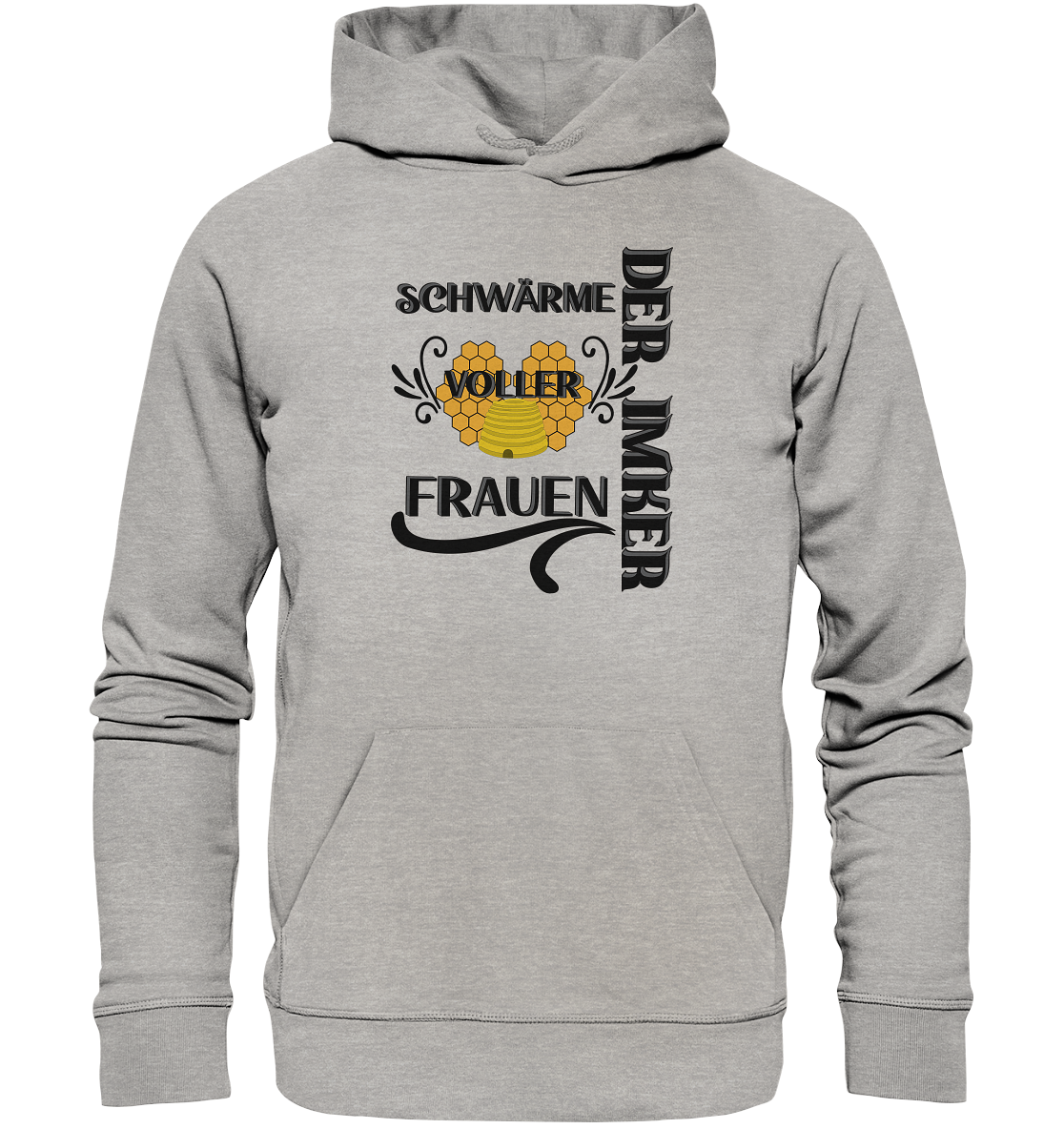 Der Imker, schwärme voller Frauen, Imkerei, Helden, schwarzes Design - Organic Hoodie