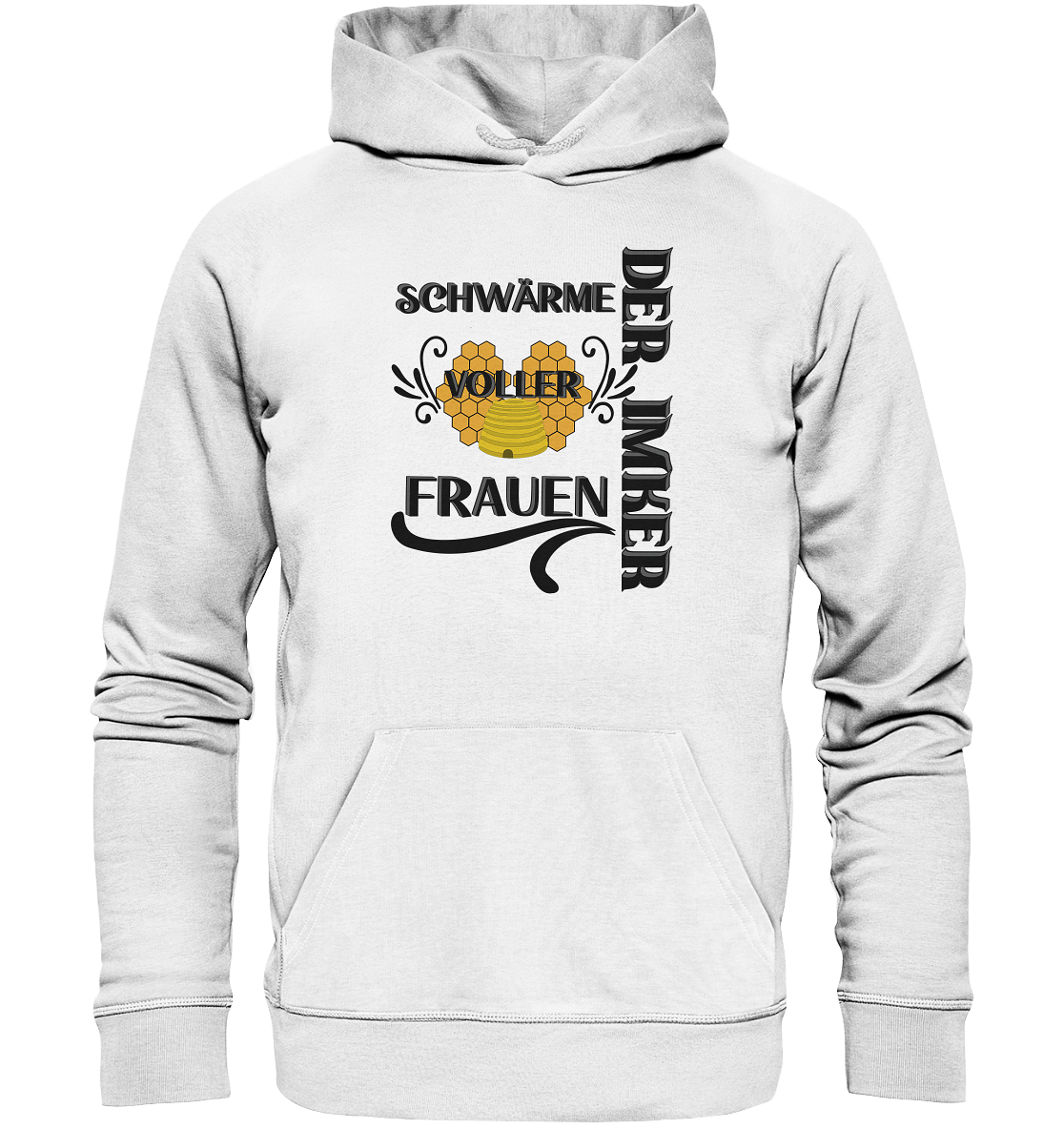 Der Imker, schwärme voller Frauen, Imkerei, Helden, schwarzes Design - Organic Hoodie