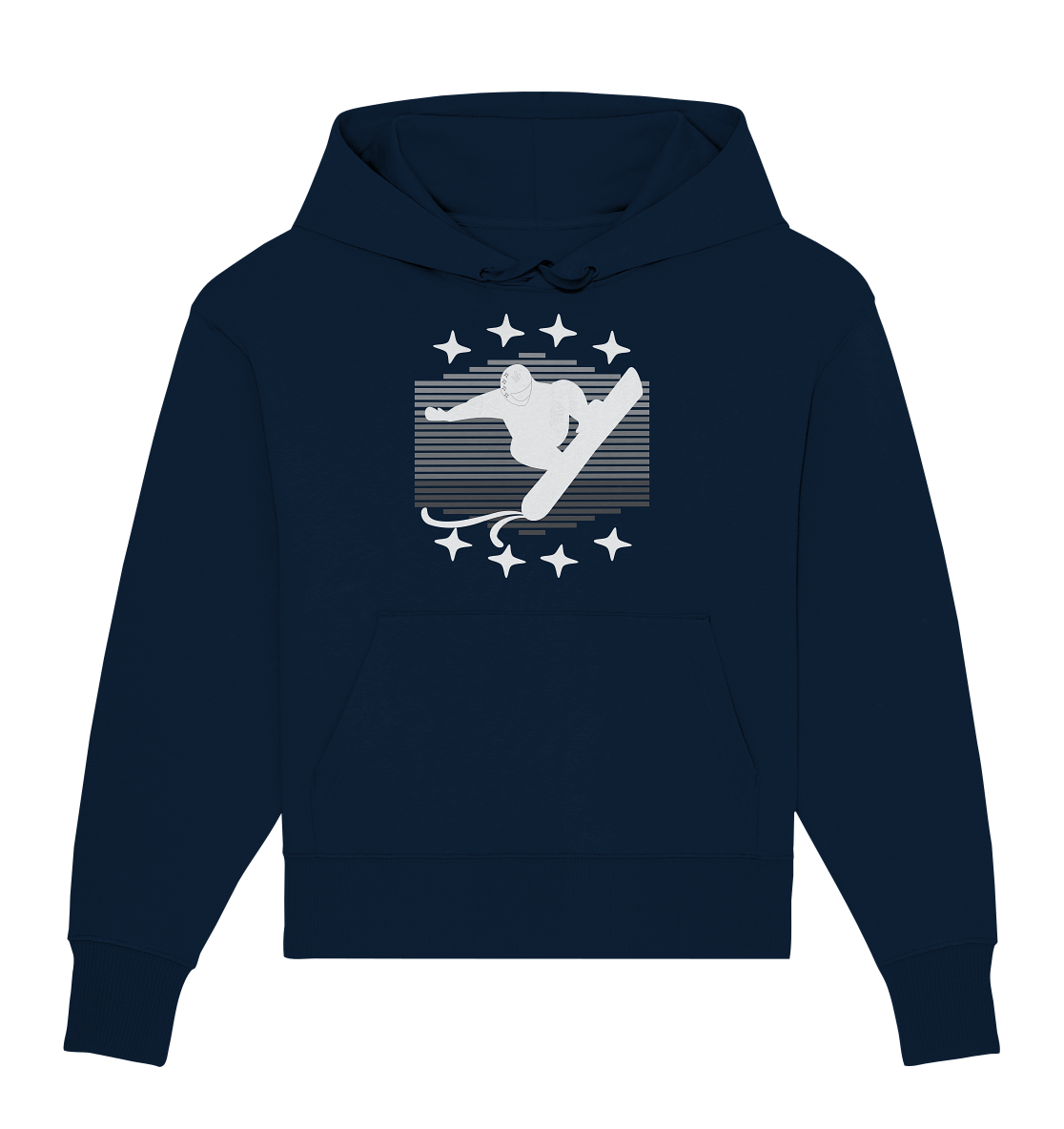 Snowboarder, Apres- Ski, Party danach, Piste - Organic Oversize Hoodie