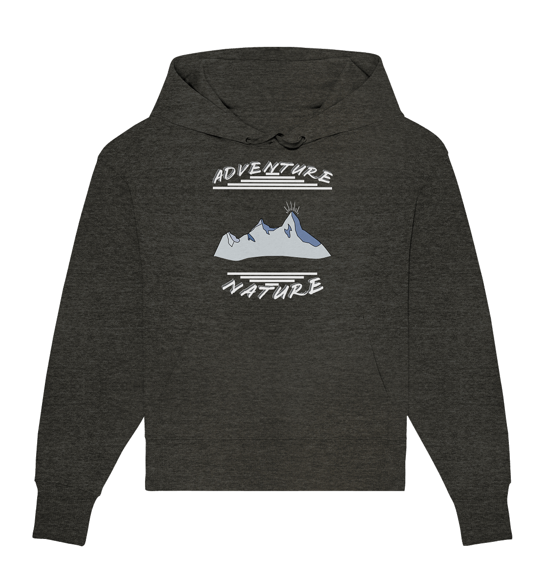 Adventure Nature, Abenteuer Natur, Camping, Geocaching - Organic Oversize Hoodie