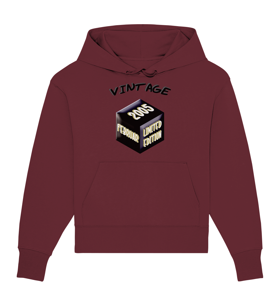 Vintage 2005 FEB Limited Edition, Geschenk zum 18 - Organic Oversize Hoodie