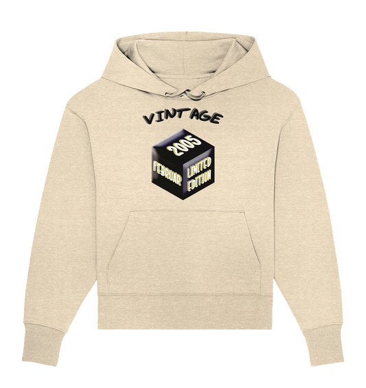 Vintage 2005 FEB Limited Edition, Geschenk zum 18 - Organic Oversize Hoodie