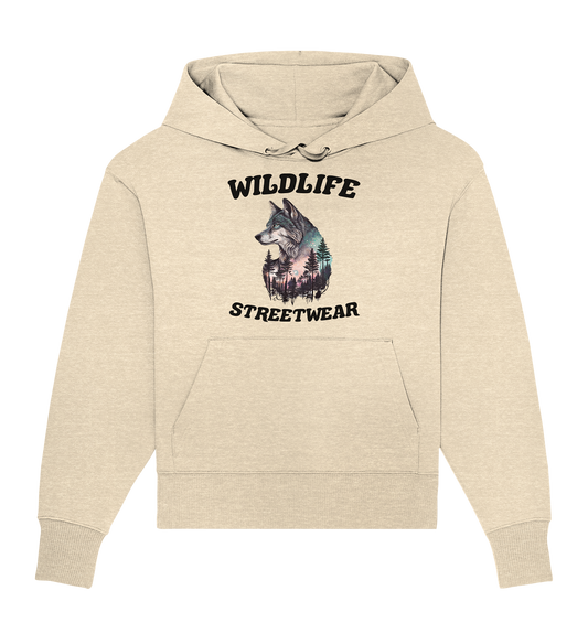 Streetwear Wildlife Design  - Organic Oversize Hoodie