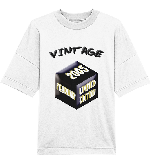 Vintage 2005 FEB Limited Edition, Geschenk zum 18 - Organic Oversize Shirt